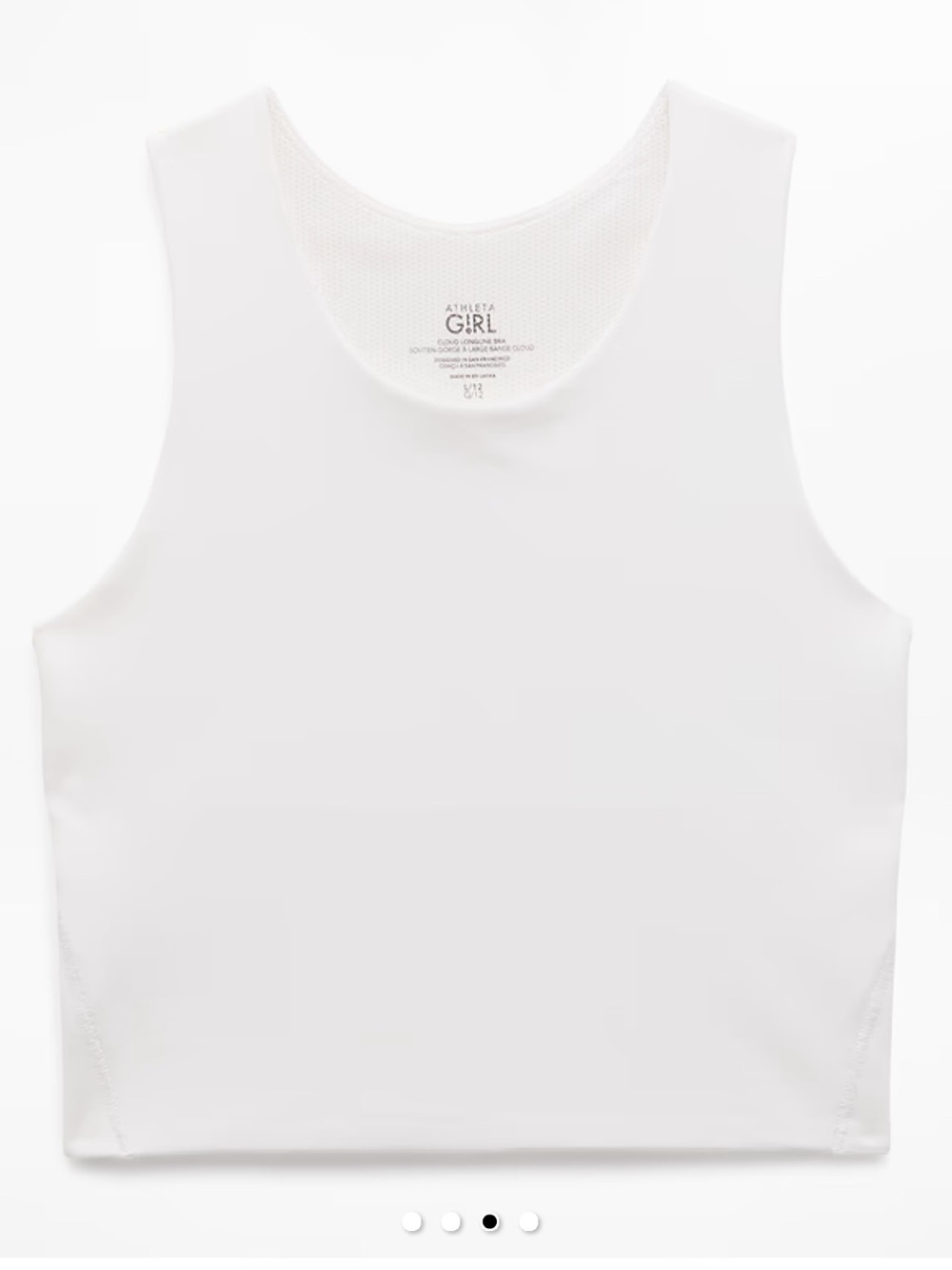 Athleta Girl Cloud Longline Bra | Athleta Girl White Crop Tank